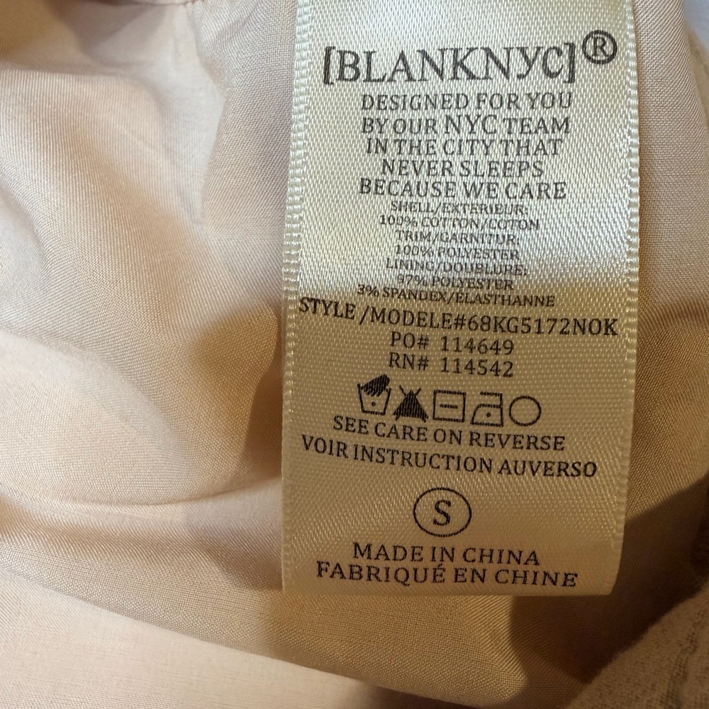 Blank NYC Women's Cream Leather Jacket - Picture 4 of 8